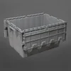 Caja Logística 52 Litros Gris bisagras