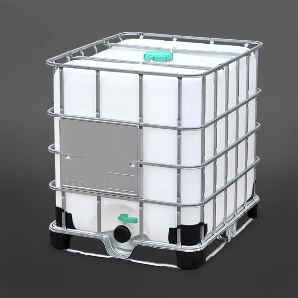 IBC usado 1000 litros reacondicionado con válvula de 3"