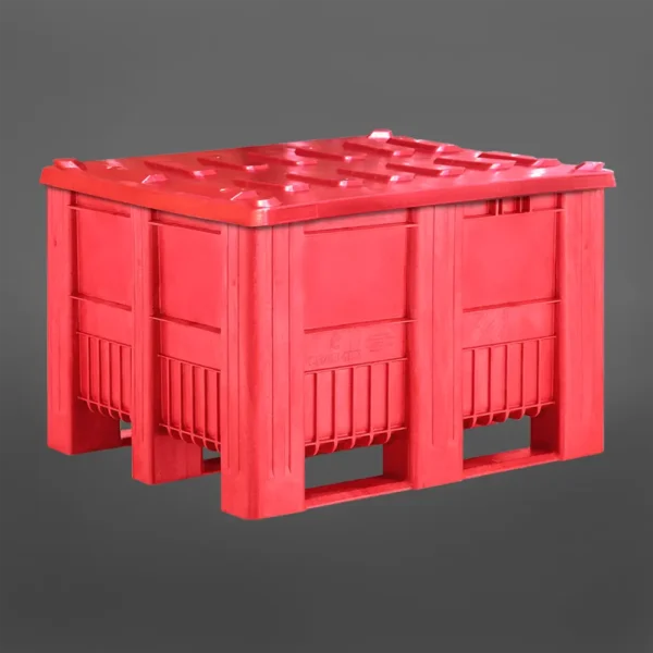 Bins rojo con tapa de 610 litros